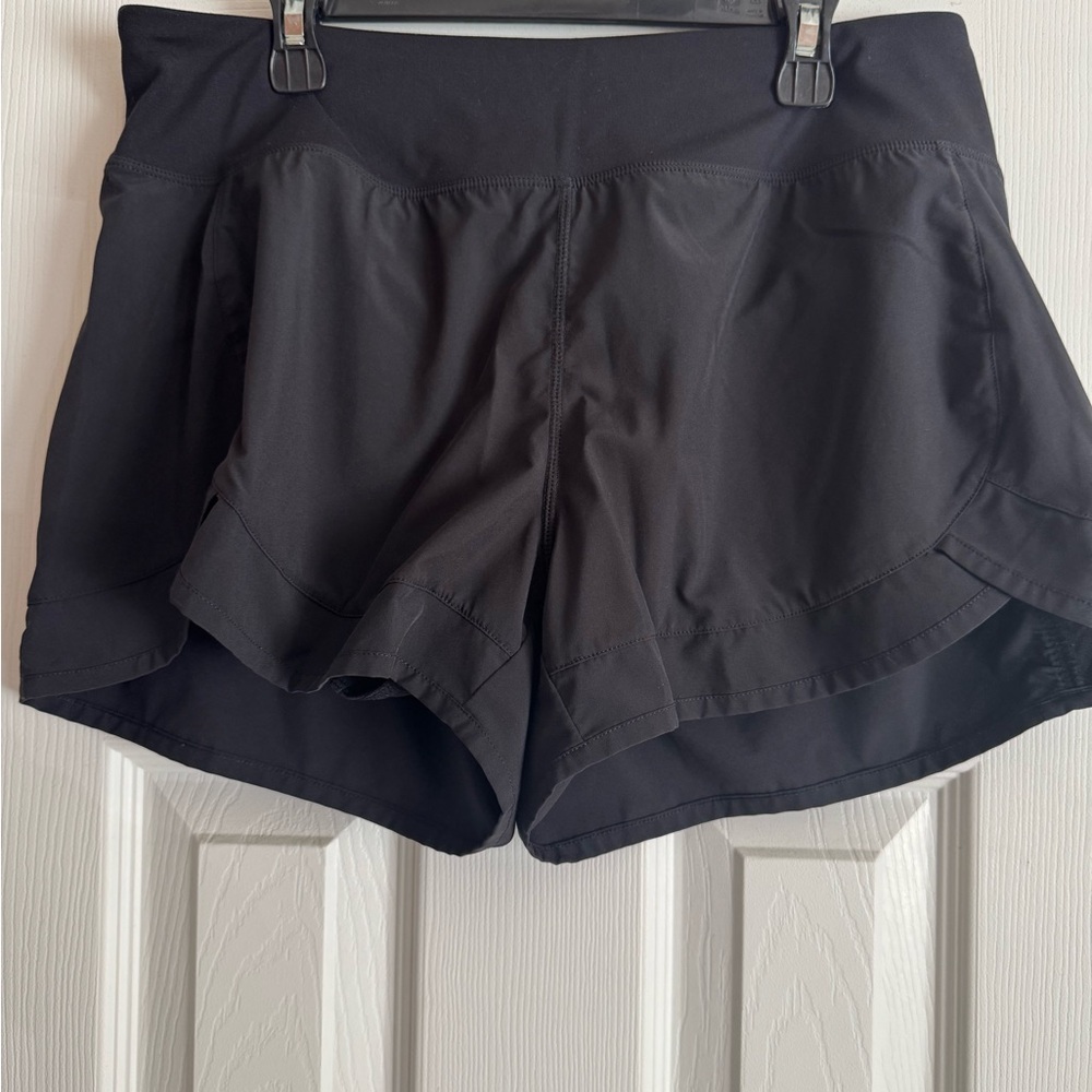 Sleek Black Women's Athletic Shorts